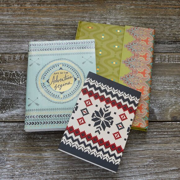 Journal Set {5 Notebooks} Boho, Travel, Winter - Picture 1 of 8